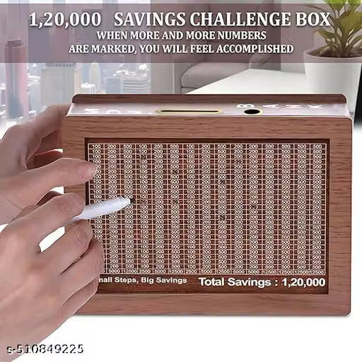 50000 to 120000 seving Money gulak medium quality Wooden Money Piggi Bank
