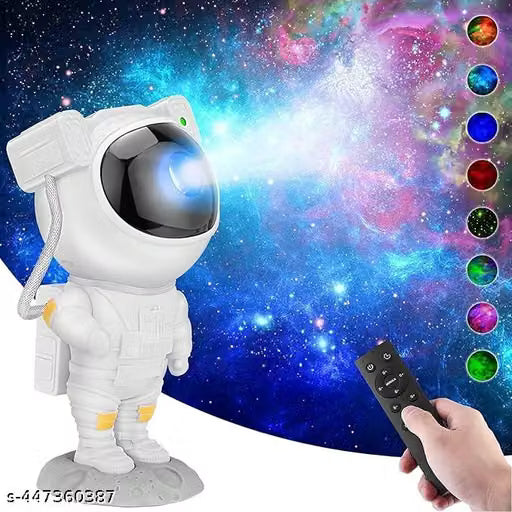 Astronaut Galaxy Star Projector Night Light With Timer Star Projector | 360°Rotation Magnetic Head | Decorating Bedroom, Home Theater, Kids Room, Study and Playroom Night Light | Astronaut LED Projection Lamp with Remote Control With USB Cable