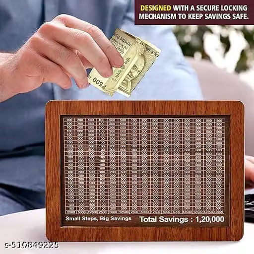 50000 to 120000 seving Money gulak medium quality Wooden Money Piggi Bank
