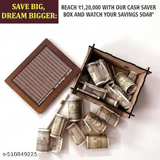 50000 to 120000 seving Money gulak medium quality Wooden Money Piggi Bank